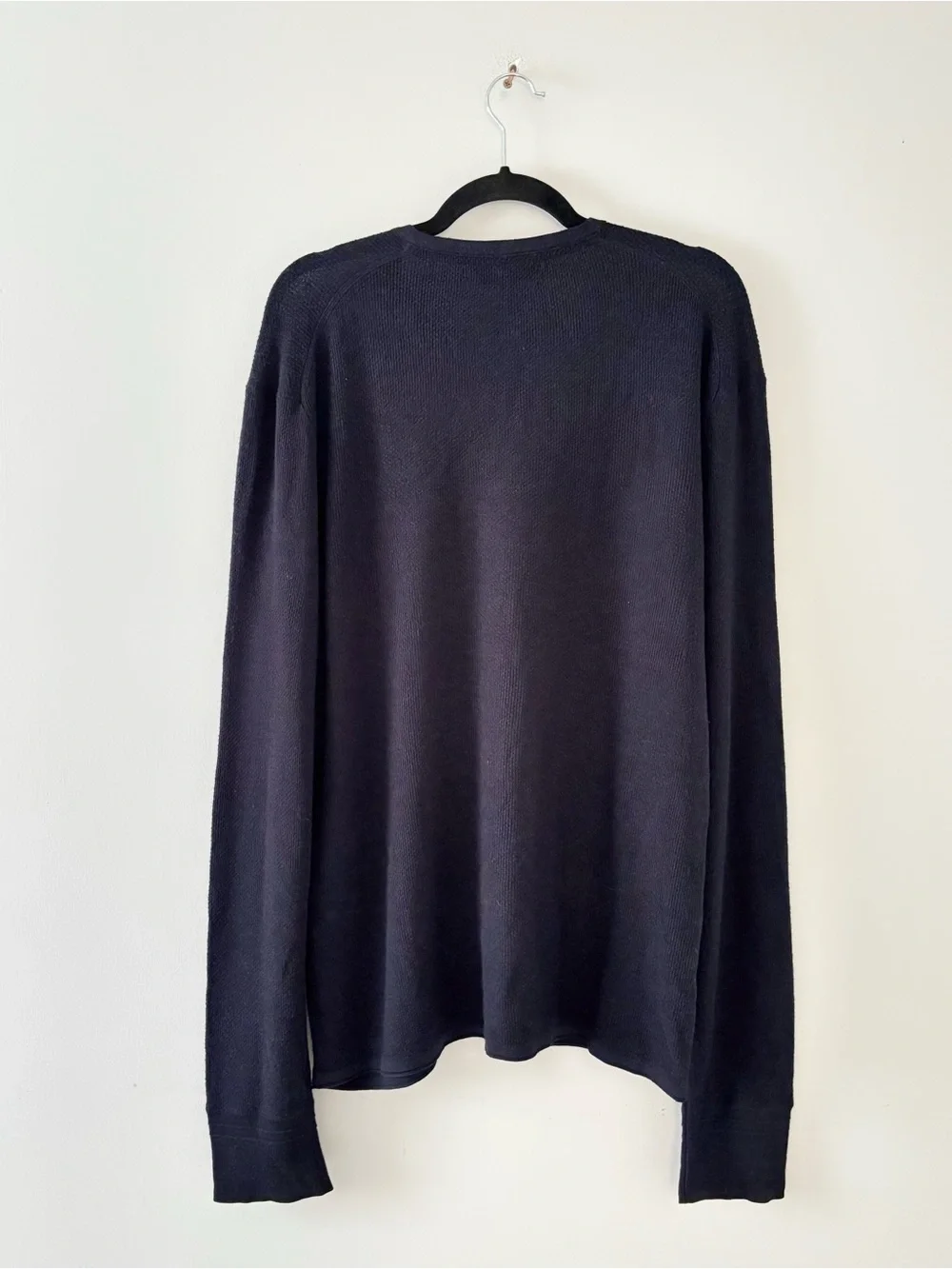 Rag & Bone Men’s Gregory Henley Knit Long Sleeve Sweater Top Buttons Navy